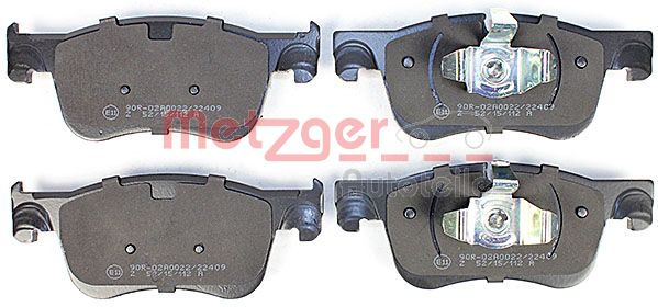 METZGER 1170804 Bremsbelagsatz, Scheibenbremse